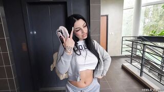 Chilean Model With Perfect Ass Fucked Hard In An Elevator And In The Toilet By 2 Fake Agents !!