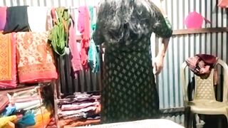 Indian desi bhabhi is dressing