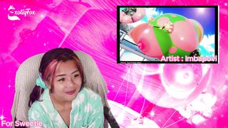 PLEASE STOP GETTING BIGGER!!! HENTAI REACTION TO INFLATED SE | Masturbation - M92