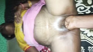 Sister-in-law's hot sex Desi bhabhi sex with lip kiss with Hindi