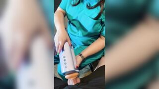 Sperm bank nurse in New York uses a matching to collect my cum